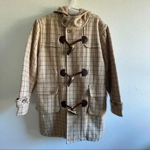 MODA IN BABY New York wool hoodie toggle coat